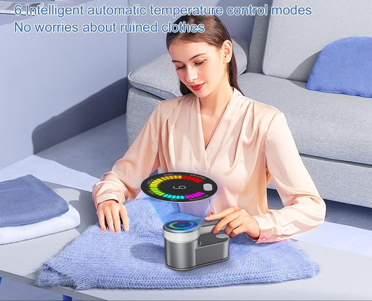 Portable travel steam iron, 1,200 W, with 6 modes and AU plug