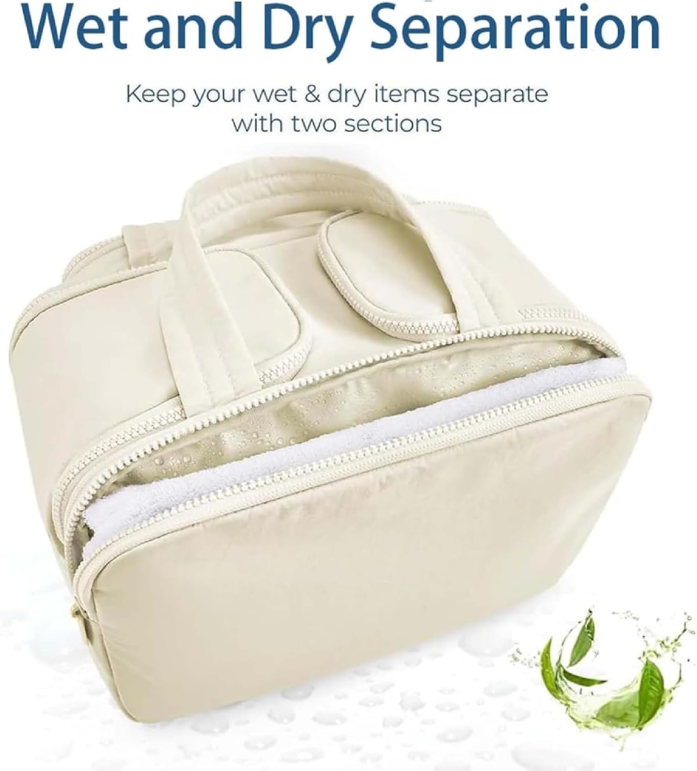 Travel cosmetic bag – Large waterproof toiletry and make-up organiser (4-in-1) – Selvane