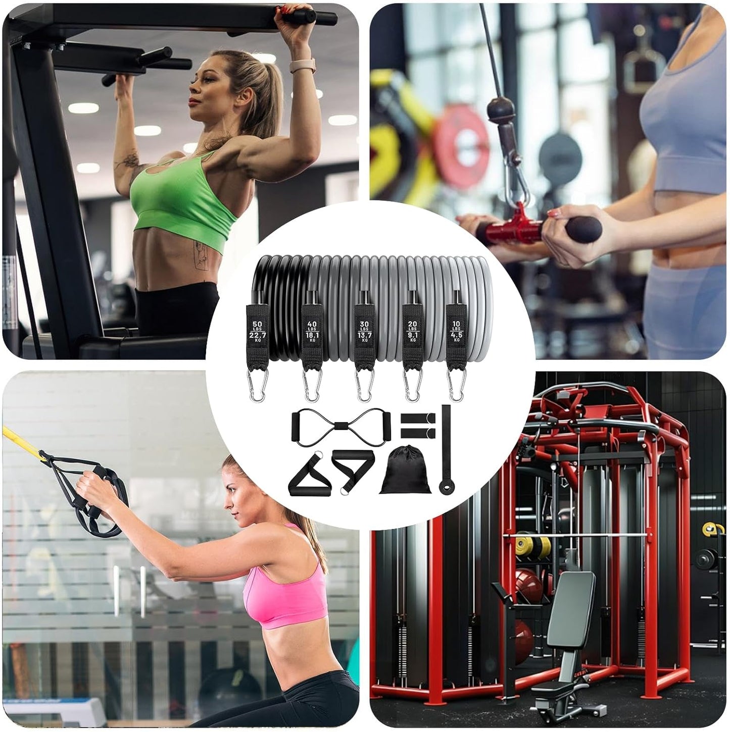Suspension Trainer Resistance Bands Set – Veltrix