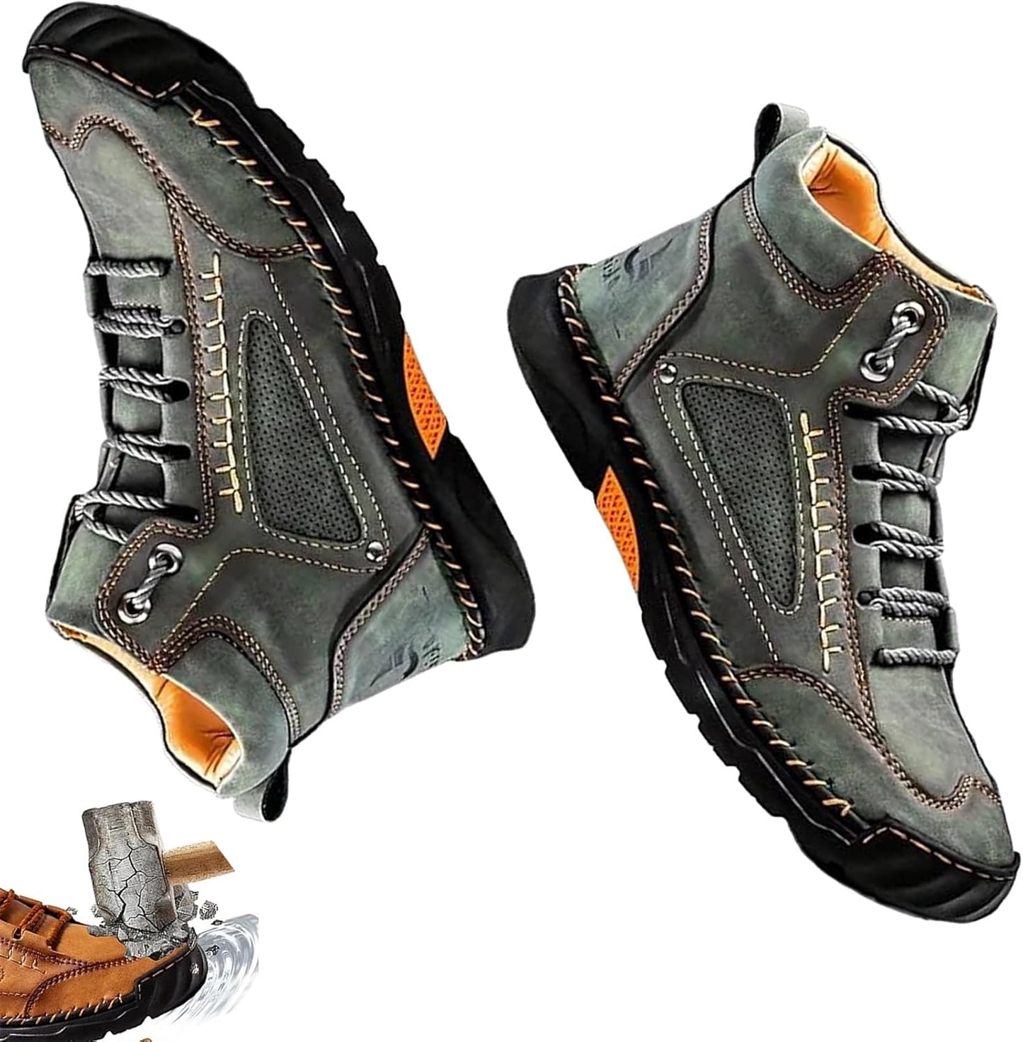 Handcrafted waterproof orthopaedic boots for men – arch support and non-slip soles – Renvar