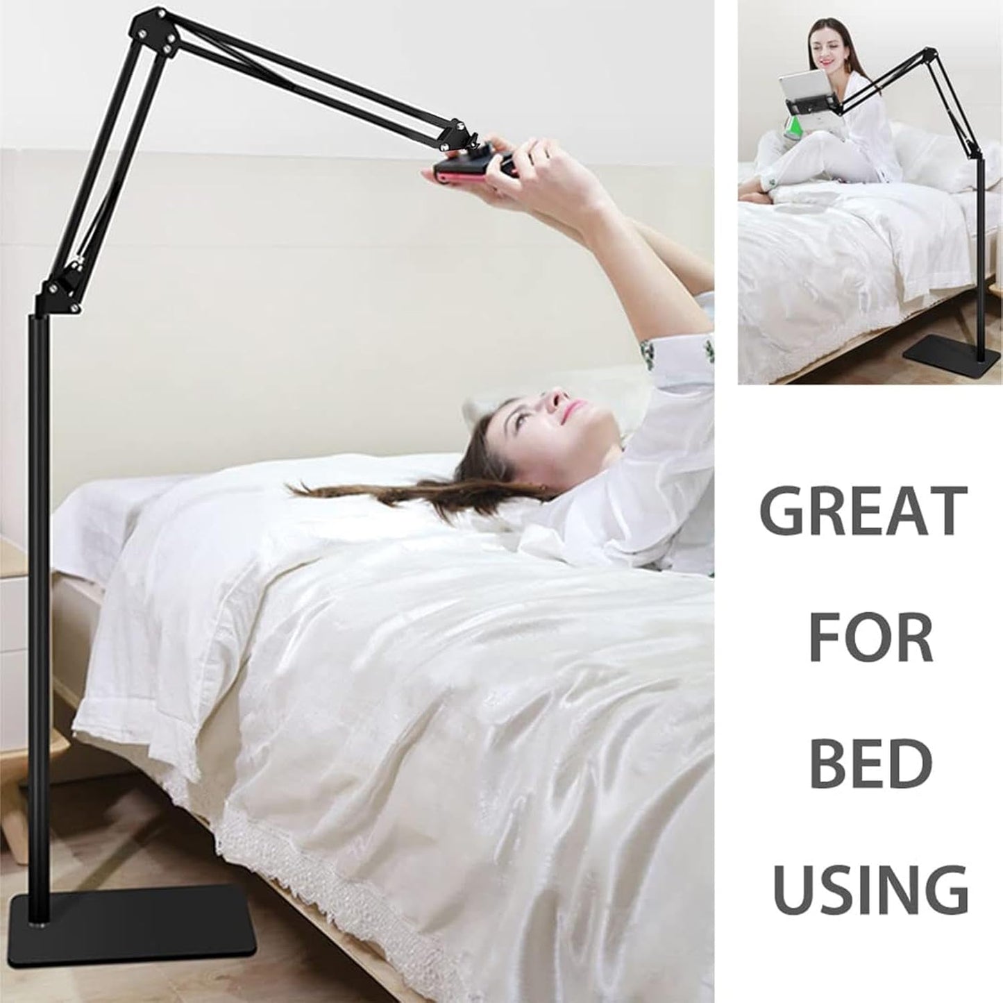 Adjustable 360° floor stand for phones and tablets – Movira