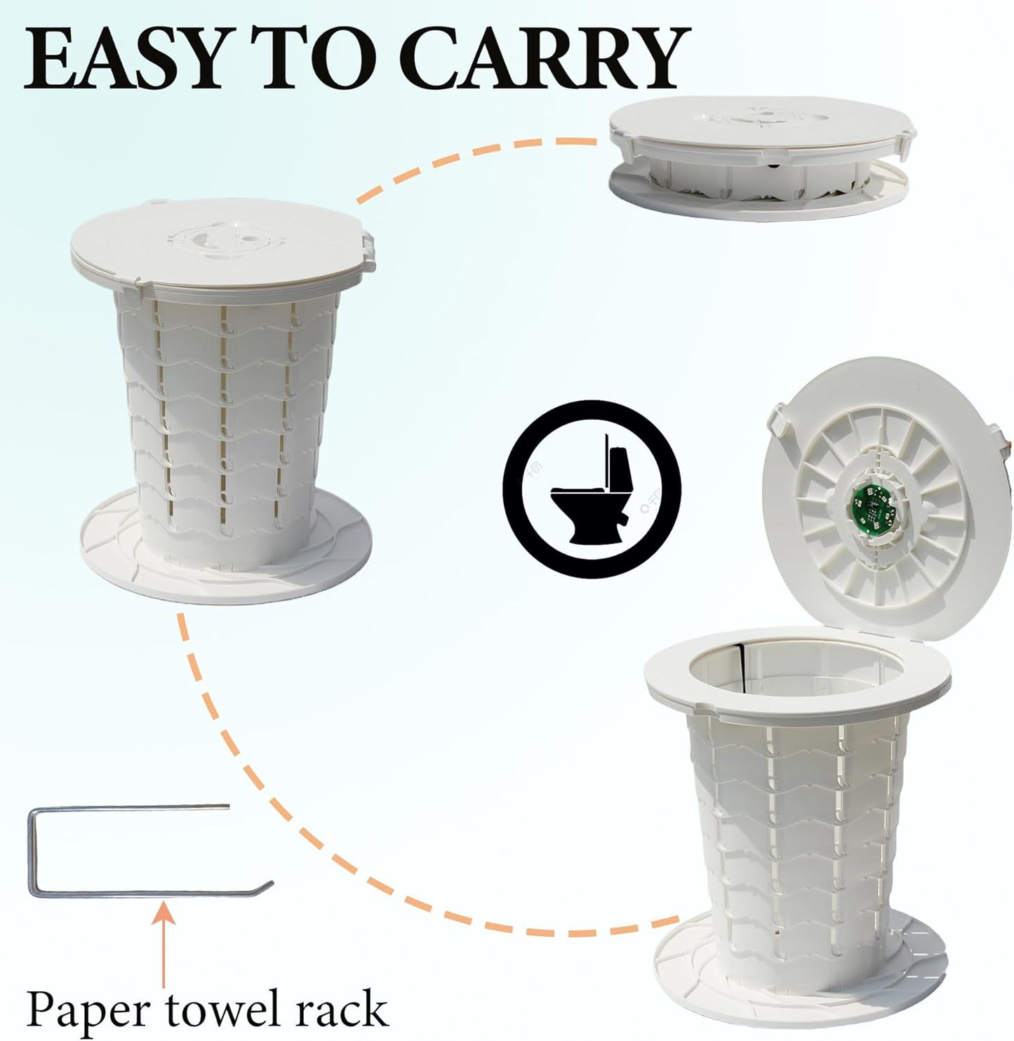 Portable toilet with adjustable height – CampMate