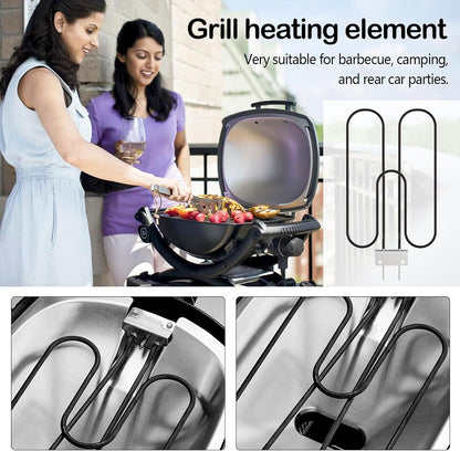 High-performance stainless-steel grill heating coil 2200 W for outdoor electric BBQ – Zeythra