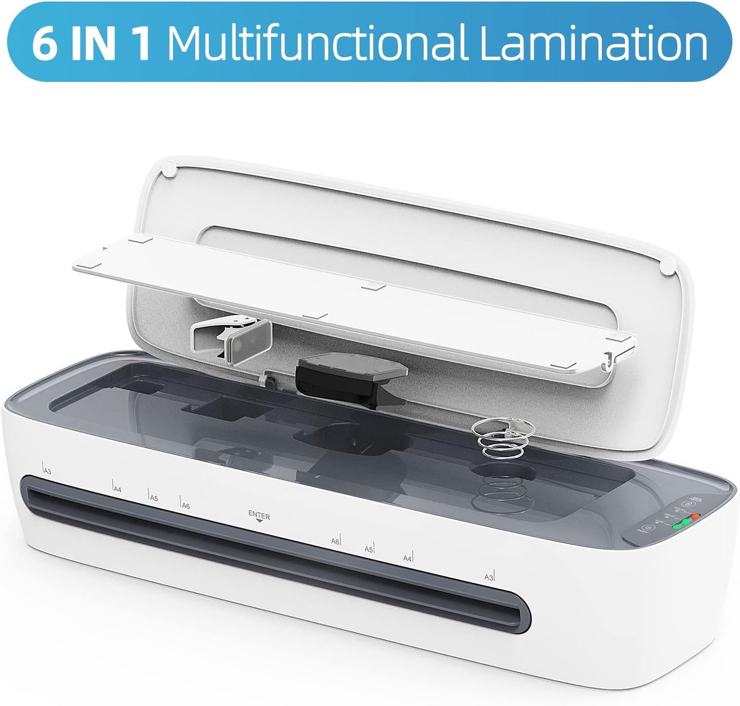 A3 desktop laminator set with hot and cold modes and 6-in-1 functions – Lexaro