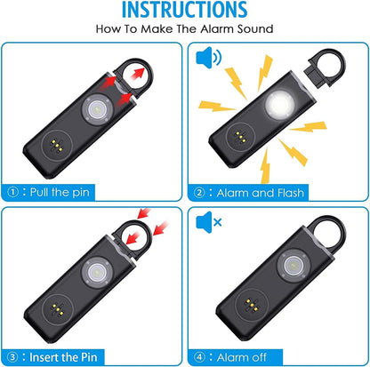 Personal alarm keyring 1+1 FREE – Veyora