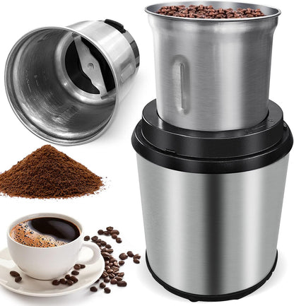 Electric coffee and spice grinder with removable cup – BrewMate
