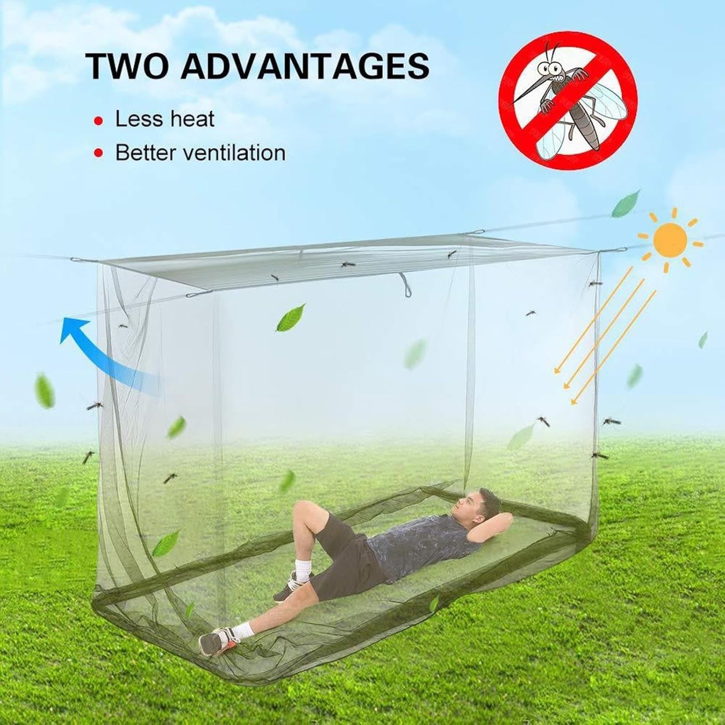 Outdoor rectangular insect mesh roof – Ventora