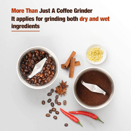 Electric coffee and spice grinder with removable cup – BrewMate