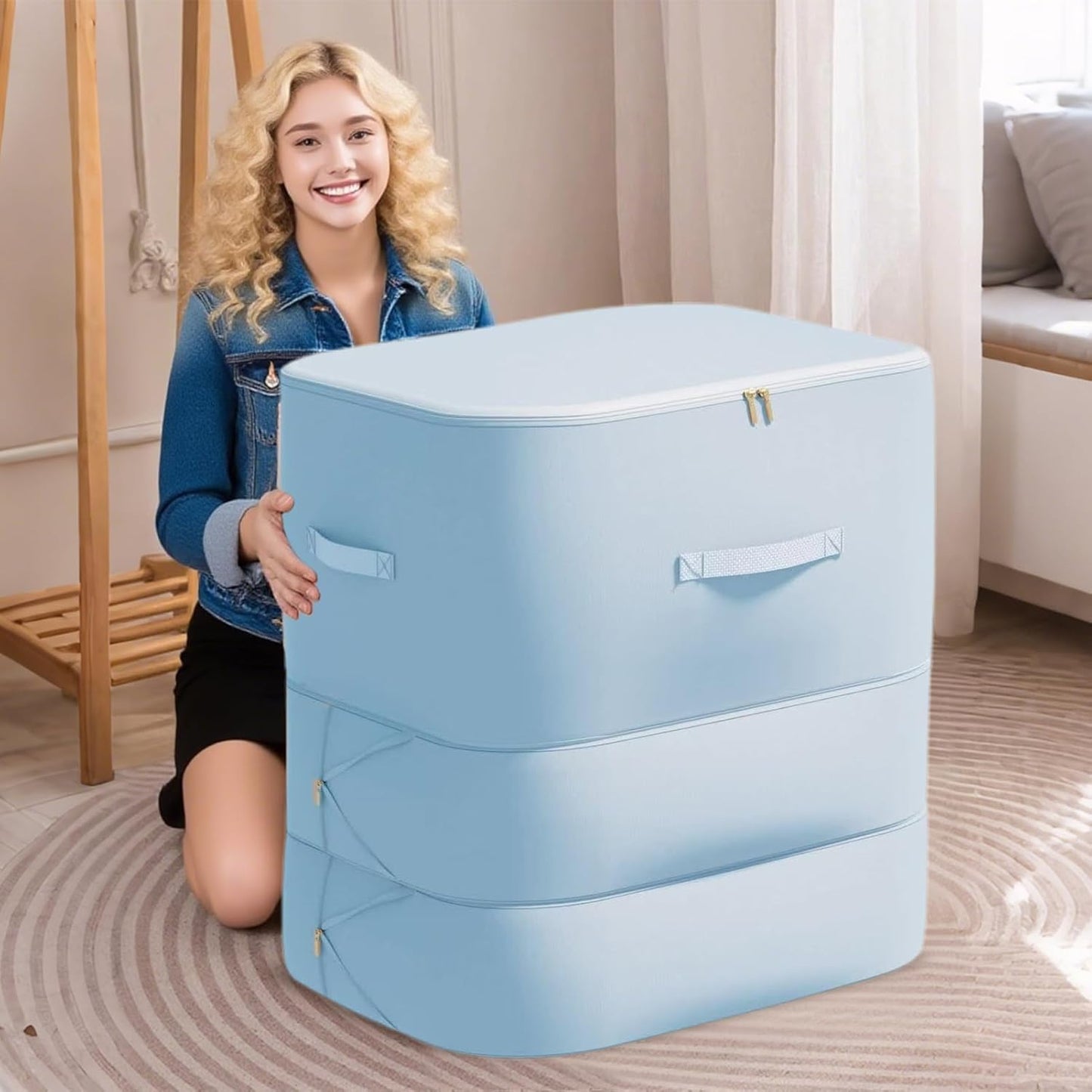 Large dustproof duvet storage bag with self-compression – Corvina