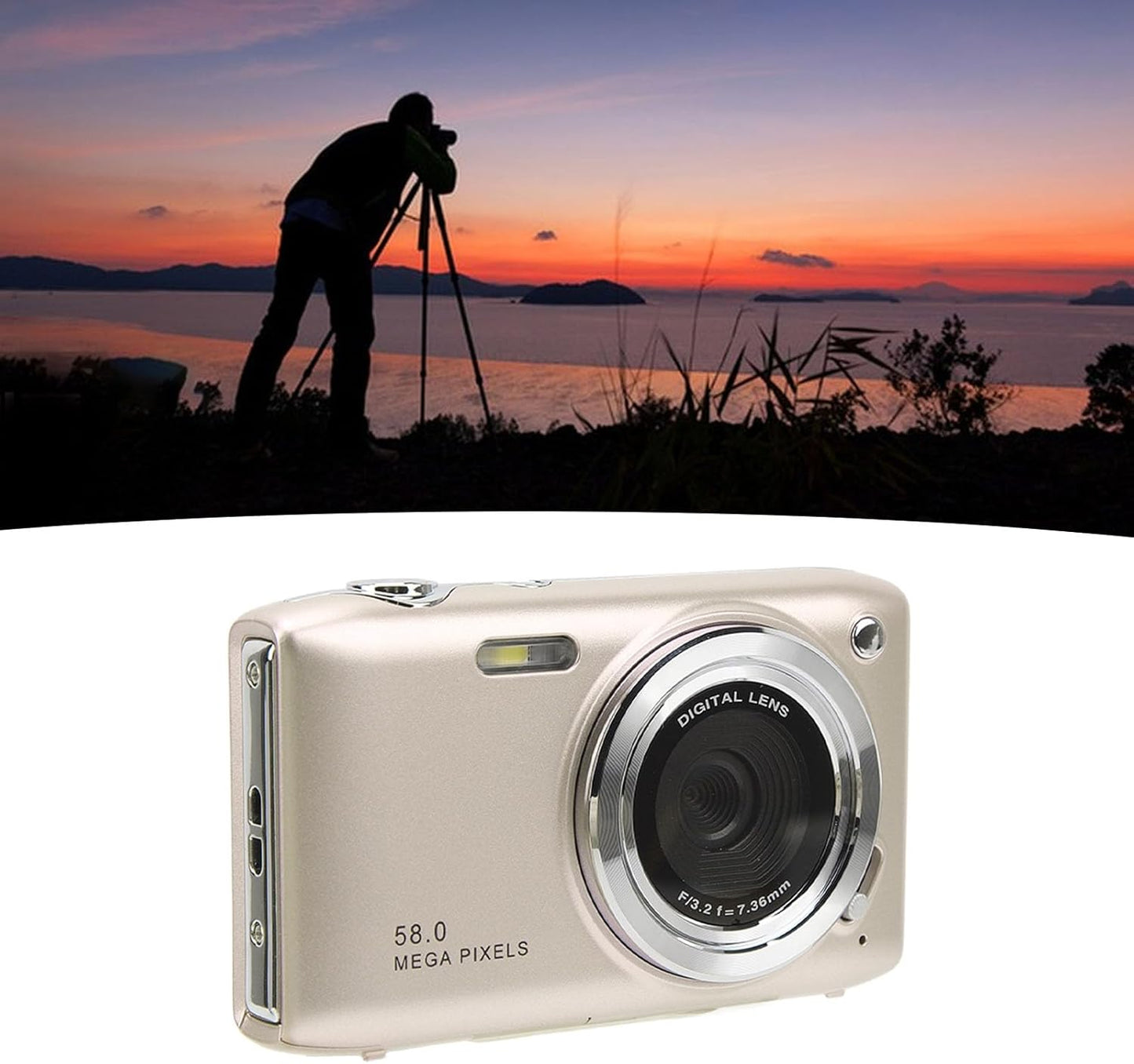4K compact digital camera with 58 MP photos and 16x zoom – Lumora