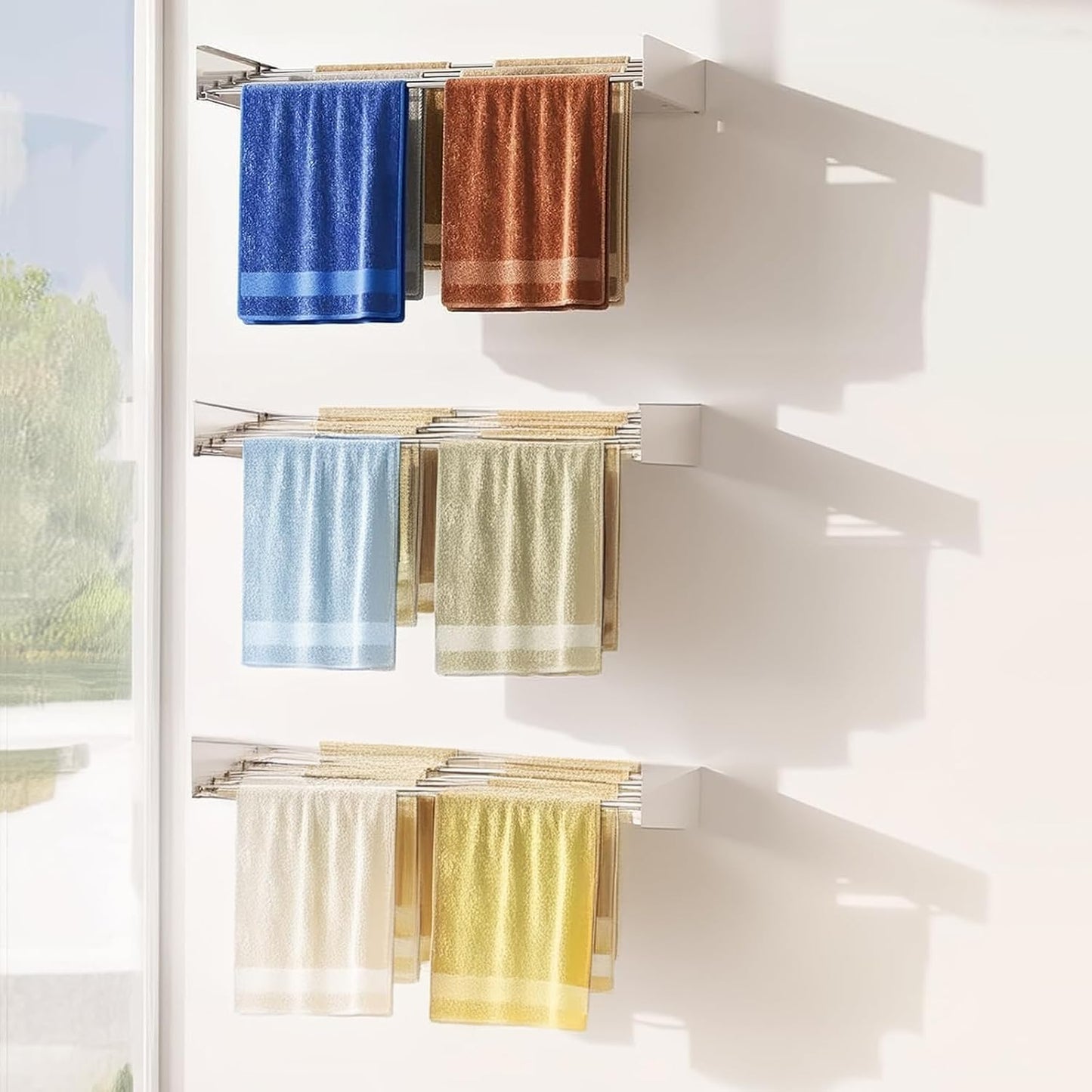 Wall-mounted foldaway clothes airer – DryWall
