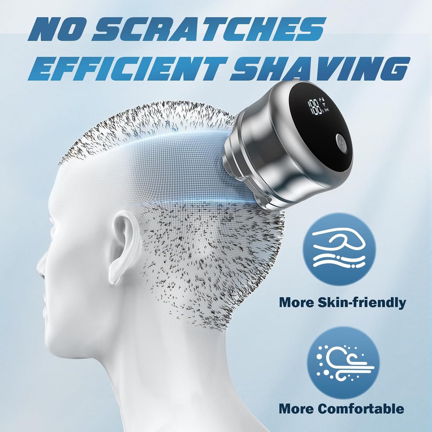 Waterproof magnetic head shaver for bald men – Tavien