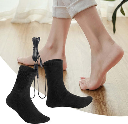 USB-heated socks for cold weather – buy one, get one free – Jorven