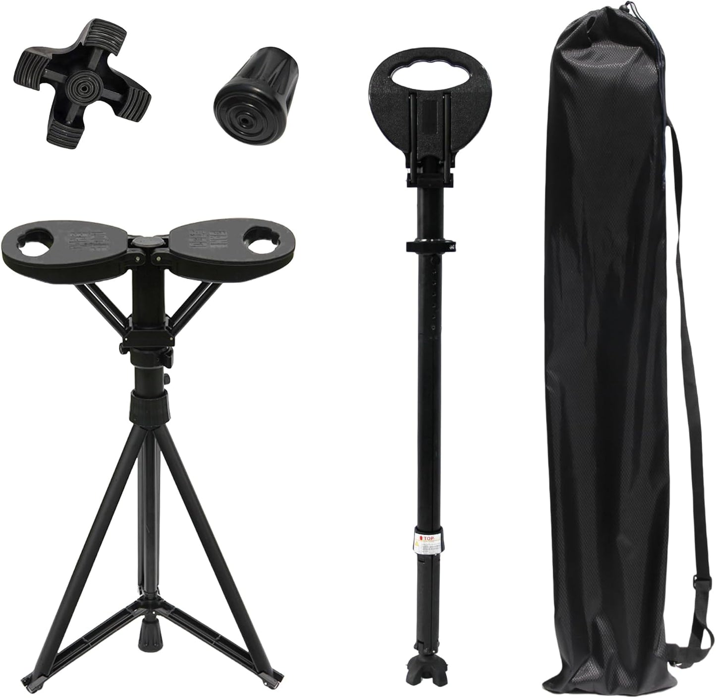 Folding walking stick with seat – StepMate