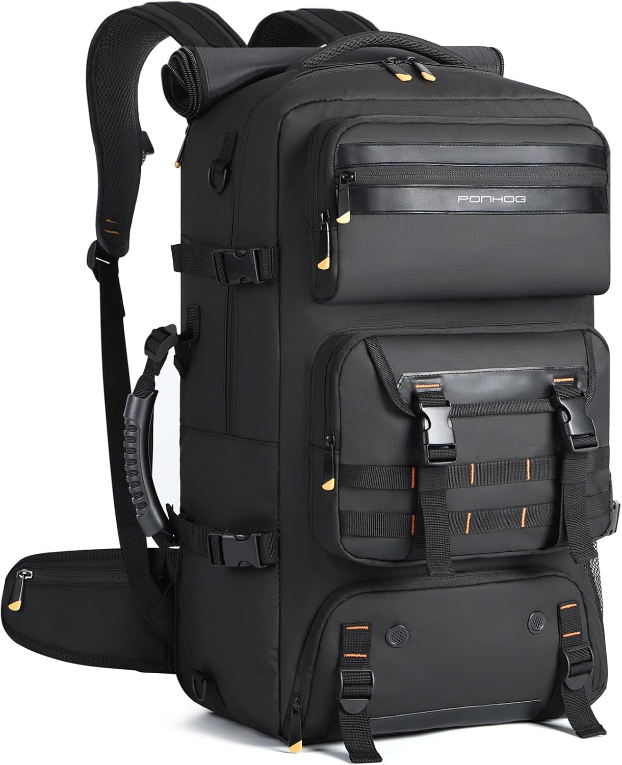50L airline-approved travel rucksack with shoe compartment and fold-away carry strap
