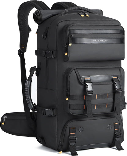 50L airline-approved travel rucksack with shoe compartment and fold-away carry strap