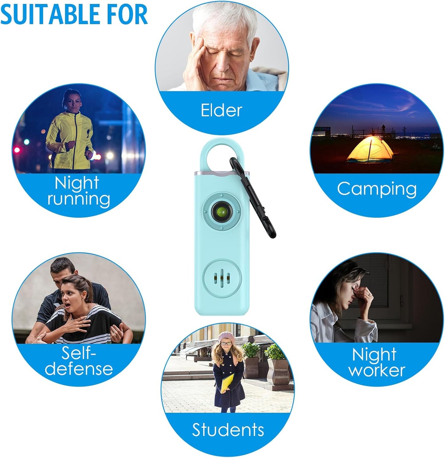Personal alarm keyring 1+1 FREE – Veyora