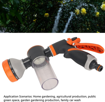 Garden Watering Foam Sprayer, 8 Modes, High-Pressure Handheld Shower