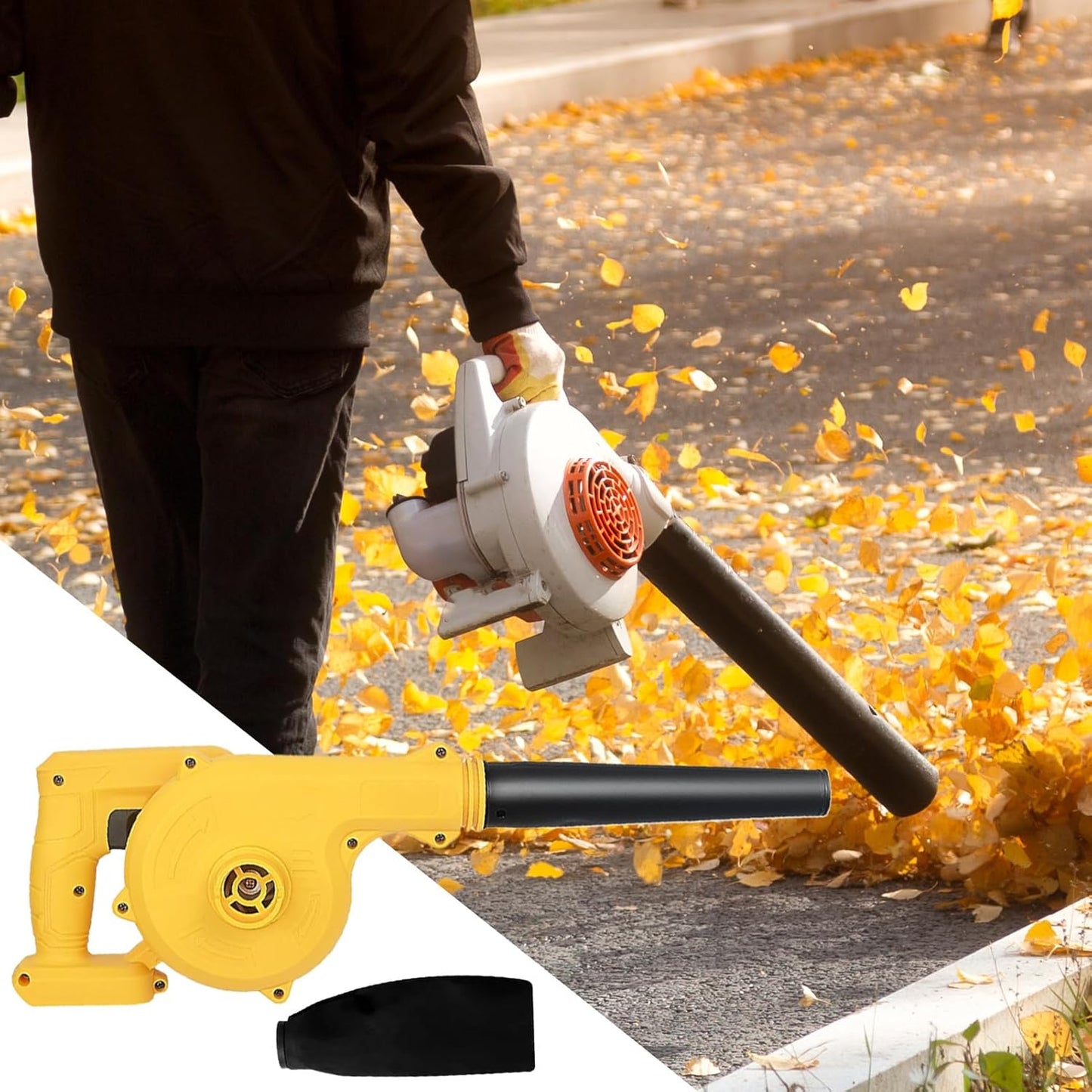 Cordless Leaf Blower – Portable High-Performance Handheld Air and Dust Blower for Garden and Snow – Veyro