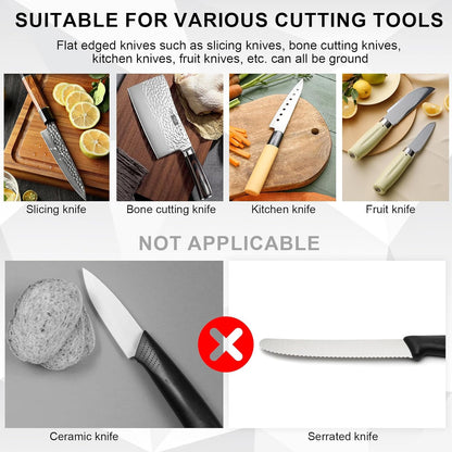 Electric knife sharpener with three speeds and LED display – EdgeMaster