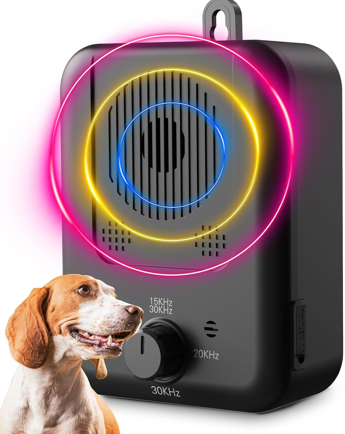Rechargeable ultrasonic anti-bark device with a 15-metre range – Calvero