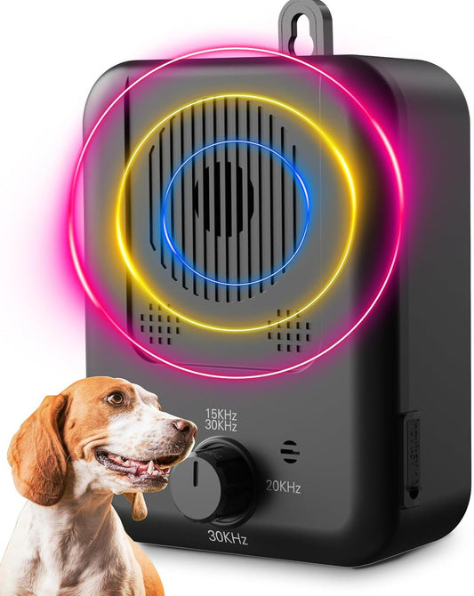 Rechargeable ultrasonic anti-bark device with a 15-metre range – Calvero