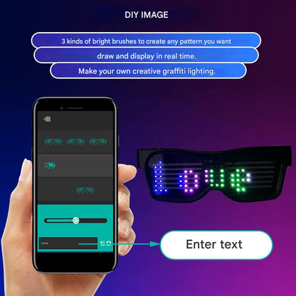 App-Programmable LED Party Glasses - GlowBeat