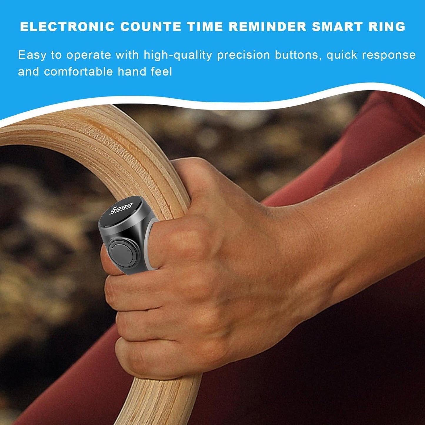 4-digit rechargeable digital finger counter ring (Buy 1, Get 1 Free) – Calmero