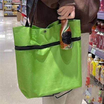 Large Foldable Shopping Bag with Wheels, Reusable Shopping Bag (1+1 FREE) – Veytra