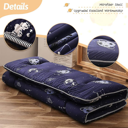 Foldable Japanese futon floor mattress with memory-foam support – Arivon