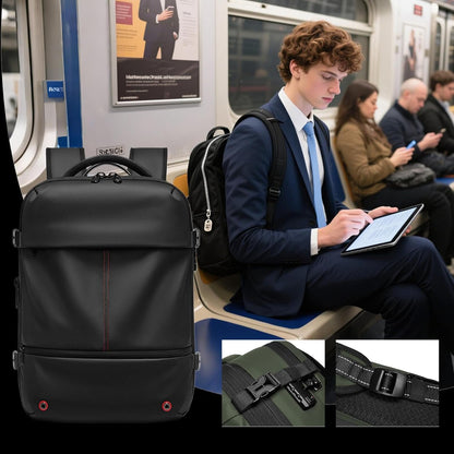 Expandable, waterproof travel rucksack with vacuum compression – Arvid