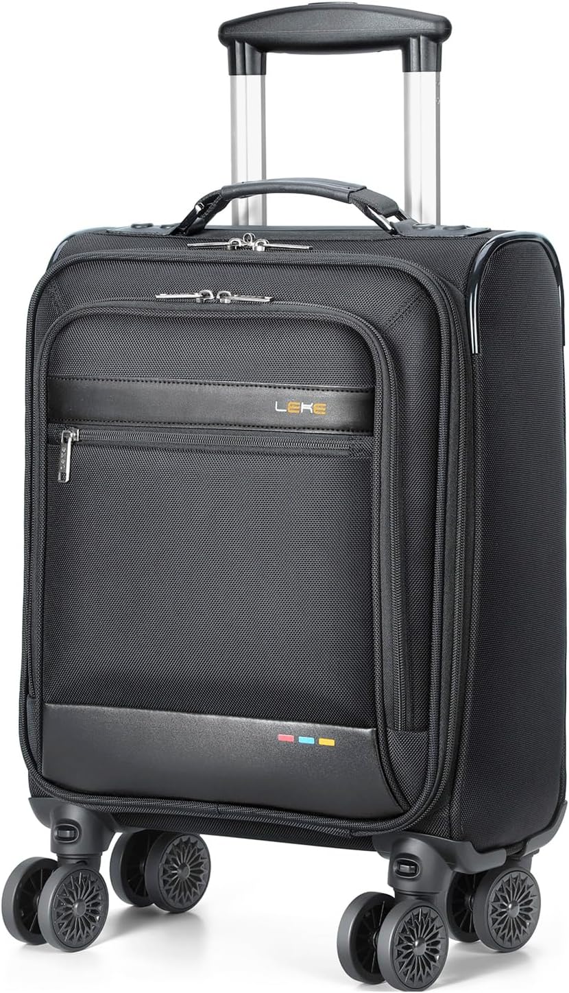 Soft, expandable cabin suitcase with wheels – lightweight & airline-approved
