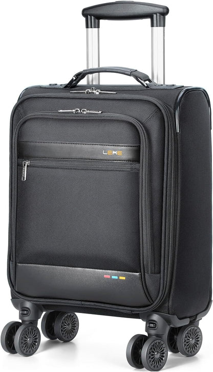 Soft, expandable cabin suitcase with wheels – lightweight & airline-approved