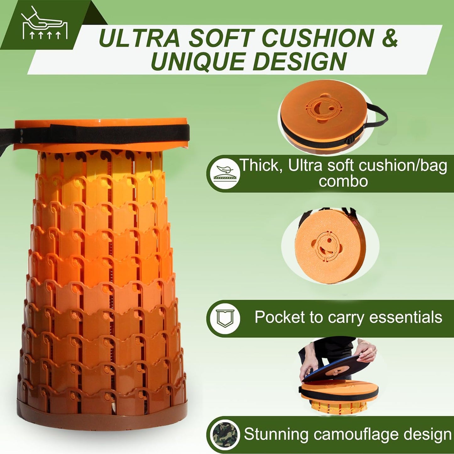 Collapsible padded stool – SitMax