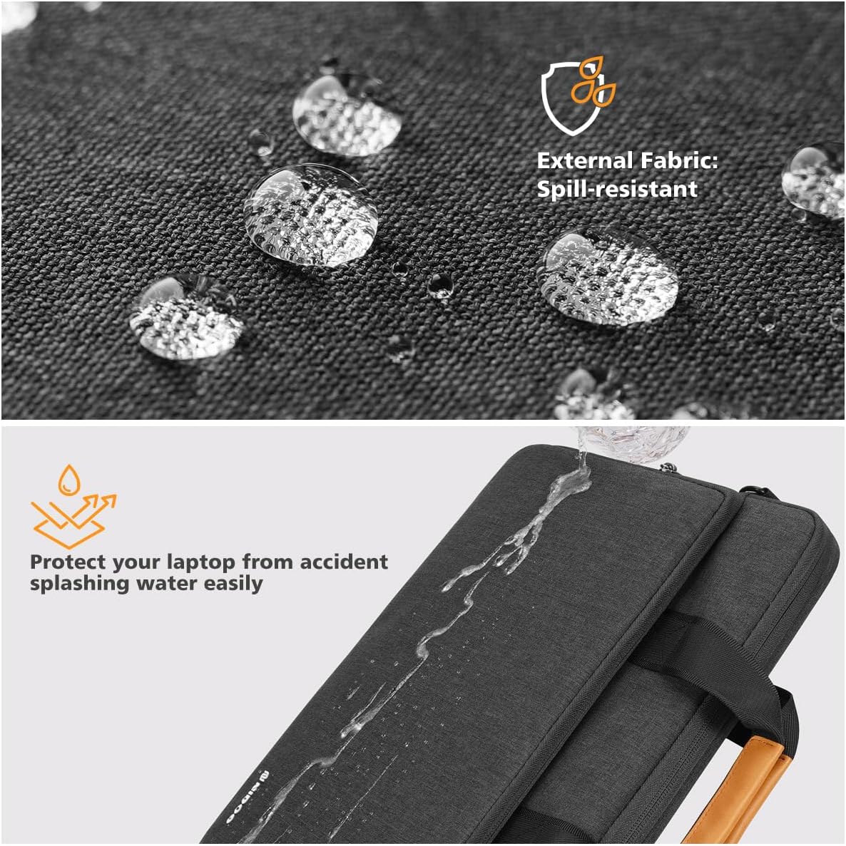 Waterproof laptop bag with 360-degree protective padding