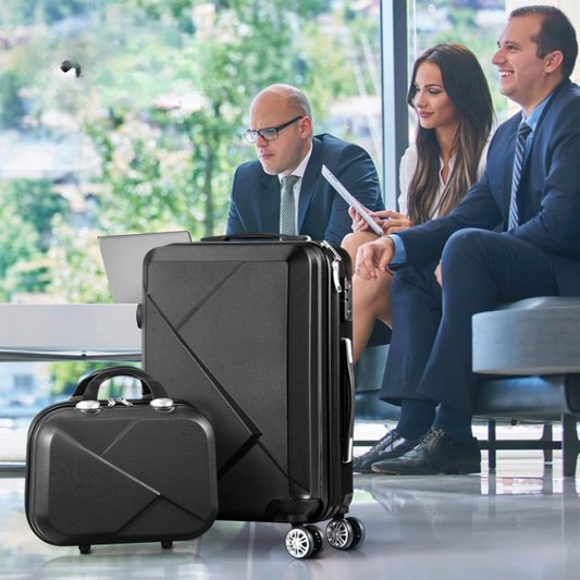 2-piece ABS hard-shell luggage set with TSA-approved lock & 360° spinner wheels