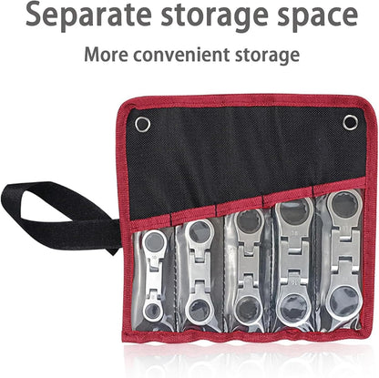 Double Drive Flex‑Head Ratcheting Spanner – Torvex