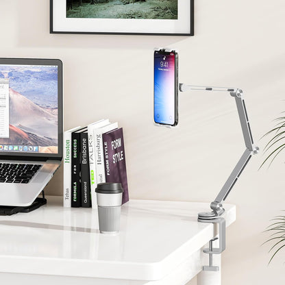 Adjustable aluminium tablet stand with 360° rotation – Movaro