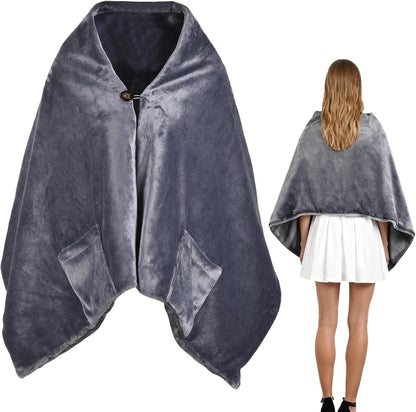 USB-heated scarf – Portable electric wrap with 3 heat settings and overheat protection – Venora