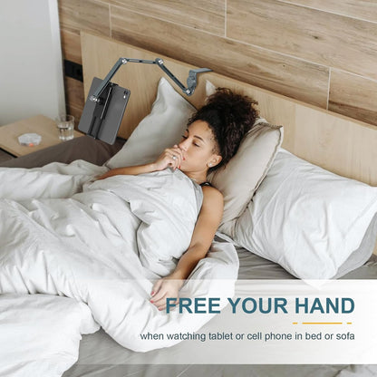 Adjustable aluminium tablet stand with 360° rotation – Movaro
