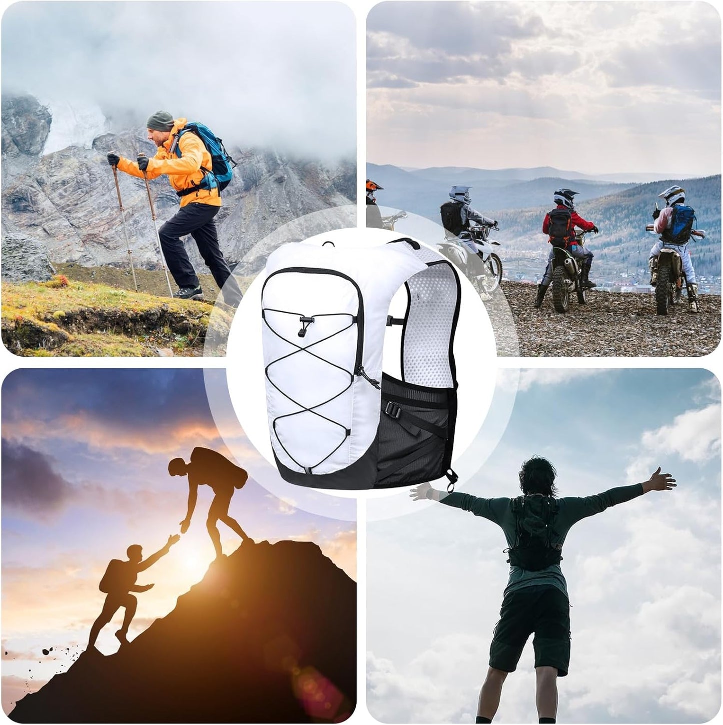Running Vest Backpack – Lightweight Hydration Pack for Trails and Cycling – Alvory