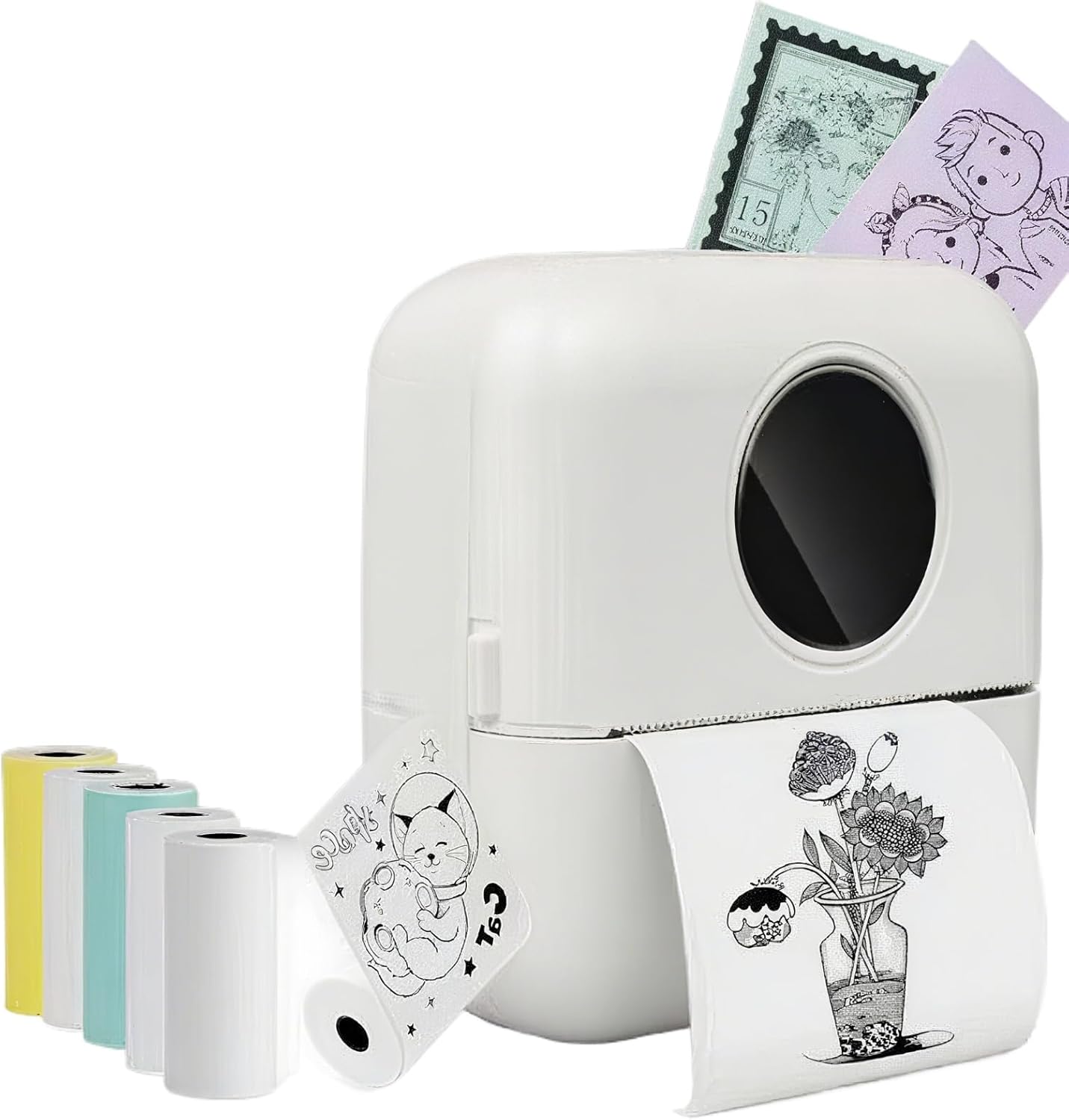 Portable Bluetooth label printer – inkless thermal printing