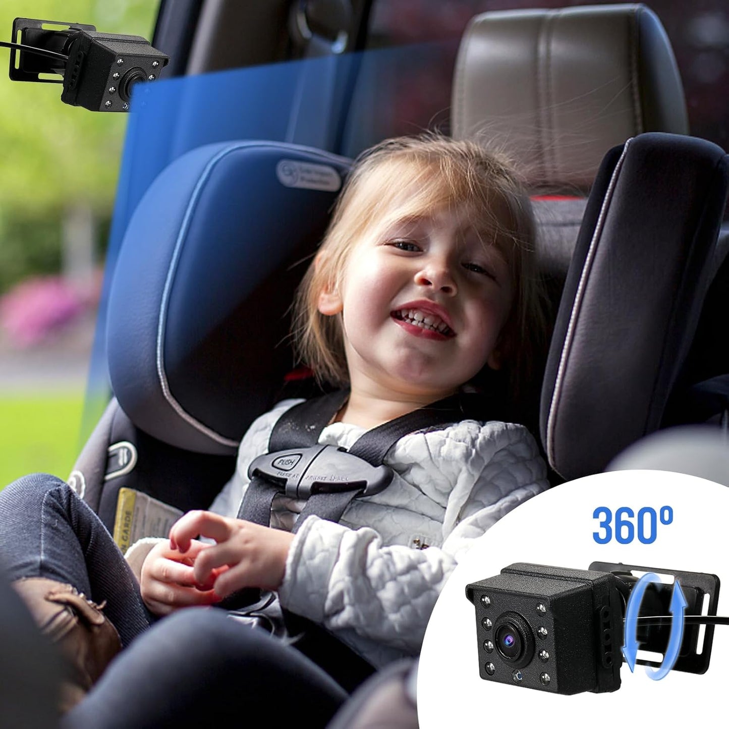 Baby mirror with 1080p camera & 4.3-inch screen – Solvian