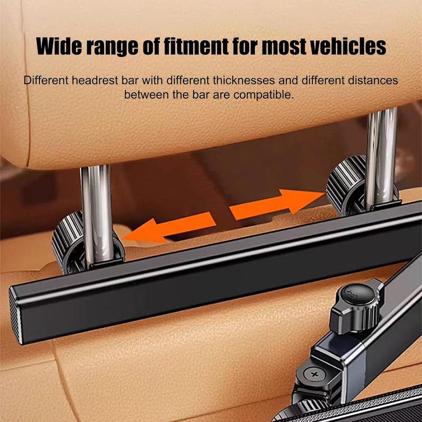 Car headrest tablet holder – Adjustable 360° rear-seat phone & tablet mount – Movira