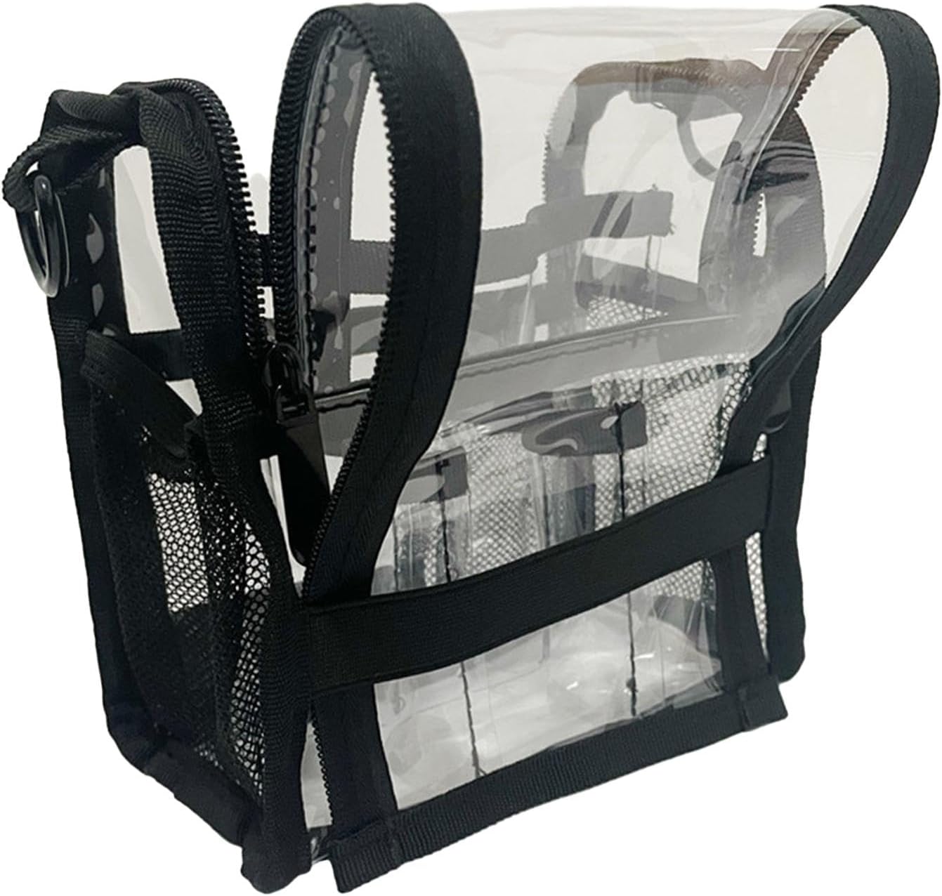 Large transparent PVC make-up bag for travel and daily use – Aveline