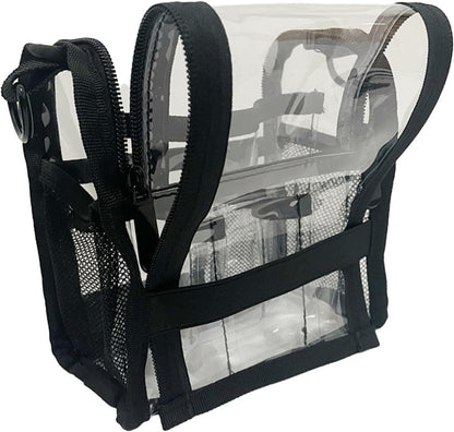 Large transparent PVC make-up bag for travel and daily use – Aveline