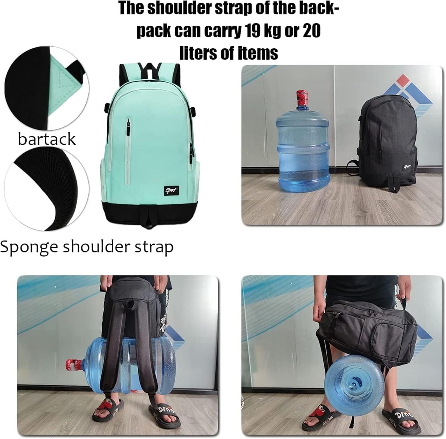 Dun 15.6" travel and work laptop rucksack with organiser compartments