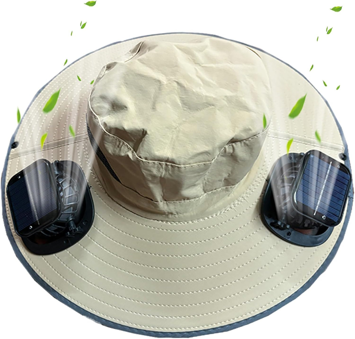 Solar-powered fan cooling hat with UV protection – Solvoro