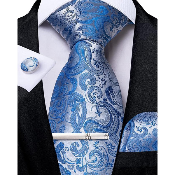 Men's Paisley Formal Tie Set - Refined Wedding & Event Accessories 28