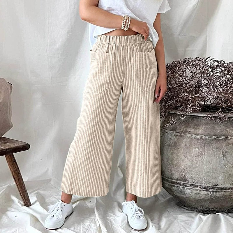 Premium Linen Trousers for Women - Sophia